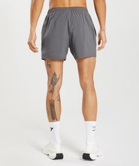 Arrival 5" Shorts - Silhouette Grey