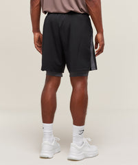 Sport 7" 2 in 1 Shorts - Black/Dark Grey