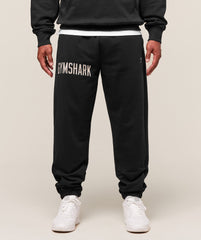 Worn Graphic Jogger - Black