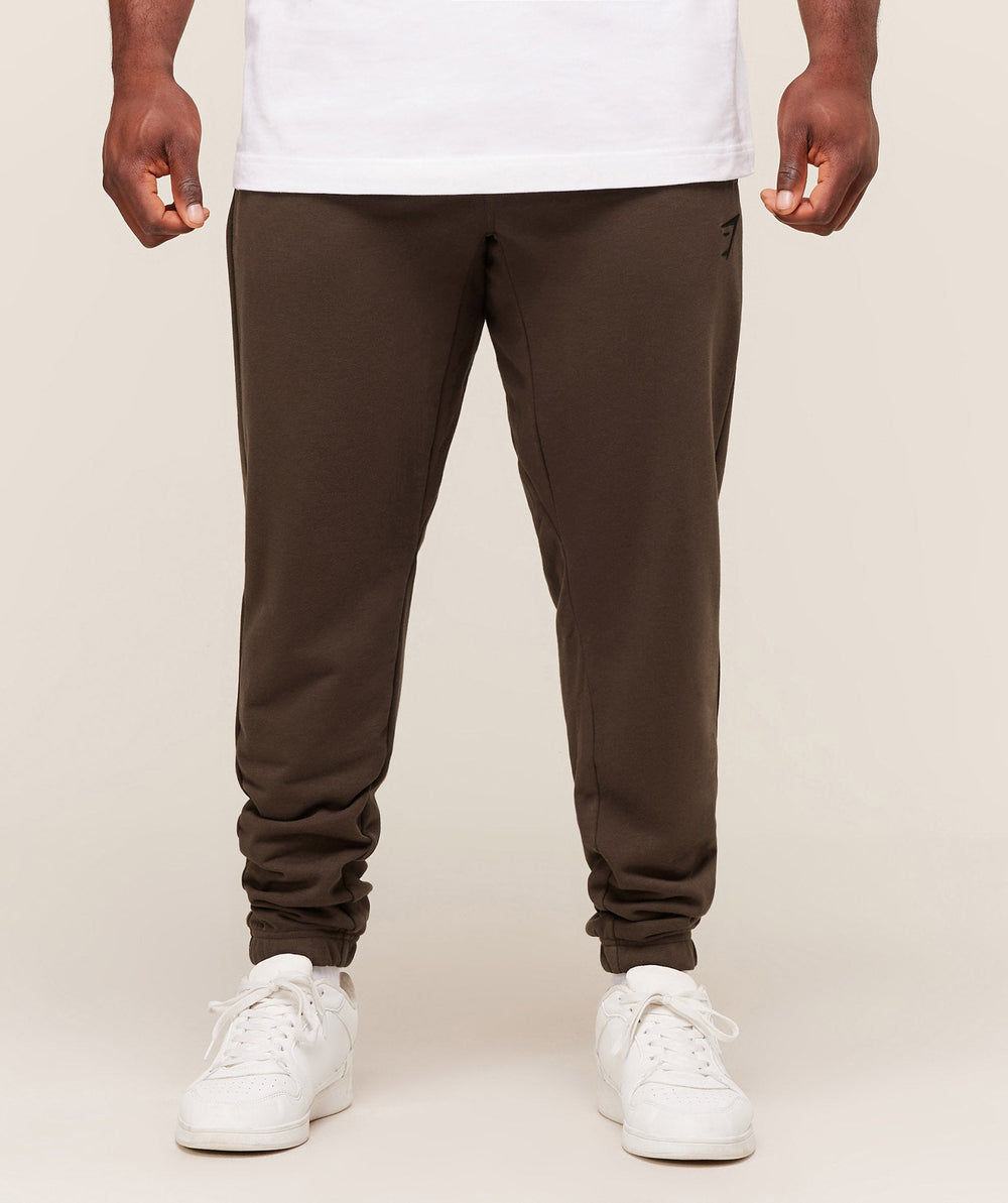 Essential Oversized Joggers - Archive Brown