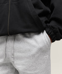 Crest Straight Leg Joggers - Light Grey Marl