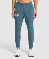 Script Woven Joggers - Cargo Blue