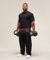 Built Different Straight Leg Joggers - Black
