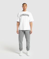 Essential Oversized Joggers - Charcoal Grey Marl