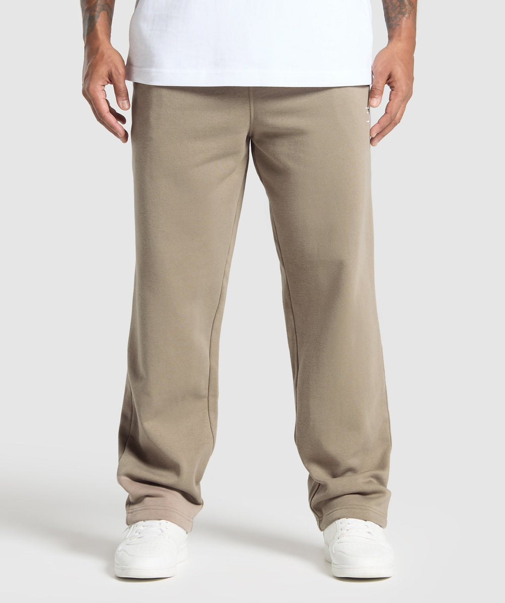 Crest Straight Leg Joggers - Lifestyle Brown