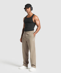 Crest Straight Leg Joggers - Lifestyle Brown
