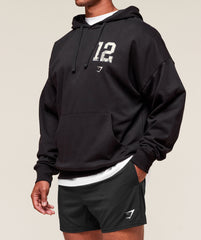 Collegiate Graphic Hoodie - Black