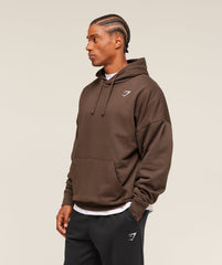 Crest Oversized Hoodie - Archive Brown