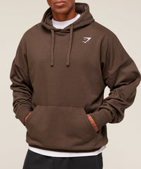 Crest Oversized Hoodie - Archive Brown
