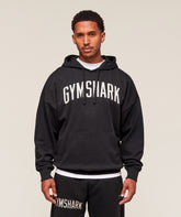 Worn Graphic Hoodie - Black