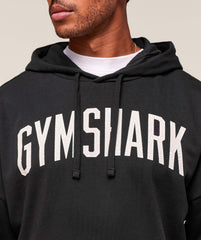 Worn Graphic Hoodie - Black