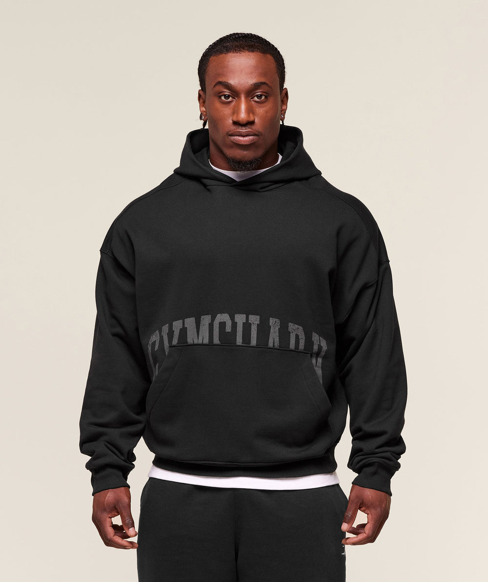Pocket Graphic Hoodie - Black