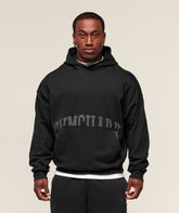 Pocket Graphic Hoodie - Black