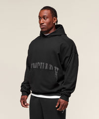 Pocket Graphic Hoodie - Black