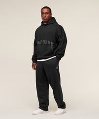 Pocket Graphic Hoodie - Black