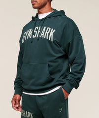 Worn Graphic Hoodie - Deep Petrol Blue