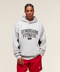 Varsity Hoodie - Light Grey Core Marl