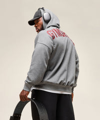 Power Zip Up Hoodie - Charcoal Core Marl