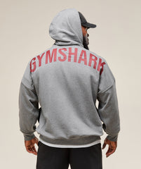 Power Zip Up Hoodie - Charcoal Core Marl