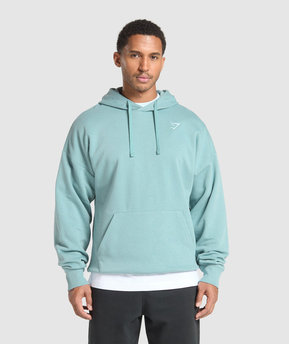 Crest Oversized Hoodie - Rest Blue