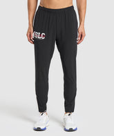 Script Woven Joggers - Black