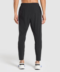 Script Woven Joggers - Black