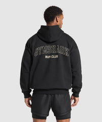 Running Graphic Hoodie - Black