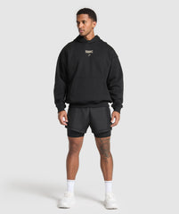 Running Graphic Hoodie - Black