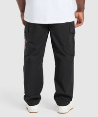 Metal Lifting Cargo Pants - Black