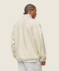 everywear Half Zip Sherpa Jacket - Oat White