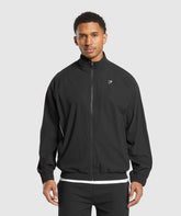 Contrast Track Top - Black