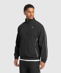 Contrast Track Top - Black