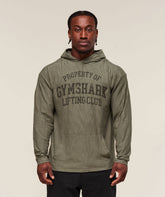 Lightweight Slub Textured Hoodie - Utility Green