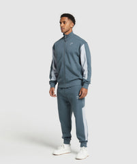 Pique Track Jacket - Titanium Blue/Fresh Blue