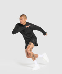 Running 1/4 Zip - Black