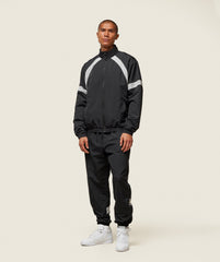 everywear Coaches Track Jacket - Black/Tame Grey