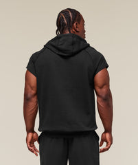 Legacy 1/4 Zip Cap Sleeve Hoodie - Black