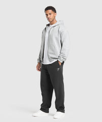 Rest Day Essentials Zip Hoodie - Light Grey Core Marl