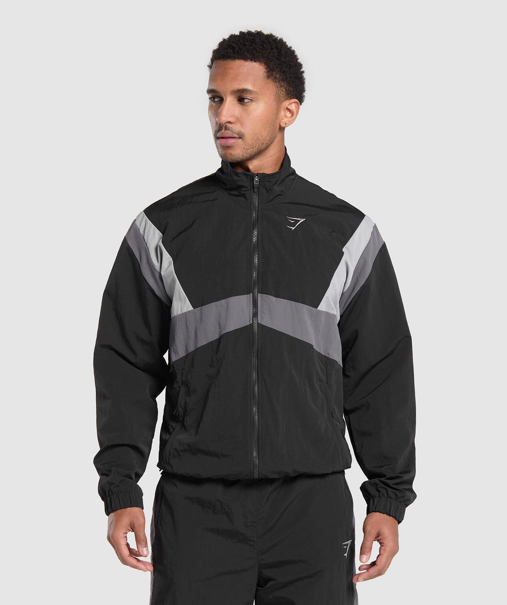 Retro Track Jacket - Black/Dark Grey/Smokey Grey