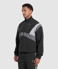 Retro Track Jacket - Black/Dark Grey/Smokey Grey