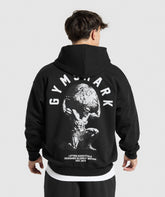 Atlas Zip Up Hoodie - Black