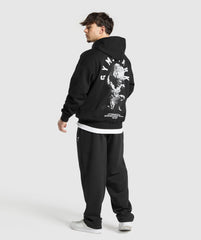 Atlas Zip Up Hoodie - Black