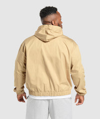 Oversized Hooded Jacket - Sand Beige