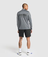 Running Dept. 1/4 Zip - Pitch Grey