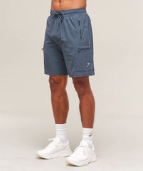 Rest Day 6" Cargo Shorts - Titanium Blue