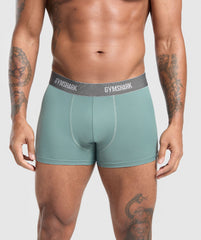 Sports Tech Boxer 3PK - Black/Deep Orange/Celeste Blue