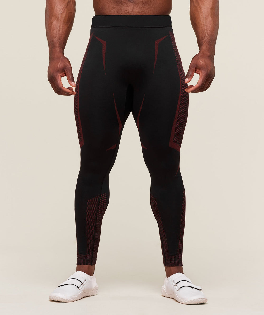 Onyx 5.0 Seamless Tight - Black/Carmine Red