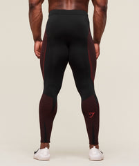 Onyx 5.0 Seamless Tight - Black/Carmine Red