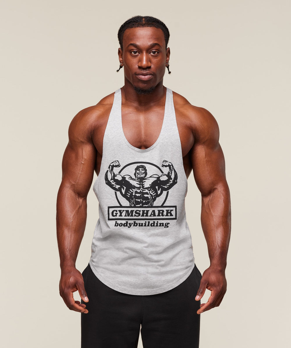 Double Bicep Stringer - Light Grey Core Marl