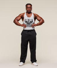 Double Bicep Stringer - Light Grey Core Marl